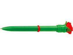 Ручка Цветок шариковая, зеленый