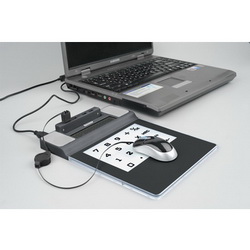 Коврик для мыши с калькулятором и USB-разветвителем на 4 порта, черный