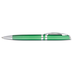 Ручка Олимп шариковая с металлическими деталями, цвет зеленый