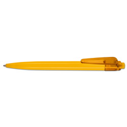 Ручка шариковая Sunny Basicцветная с прозрачным клипом, желтый