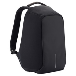 Рюкзак для ноутбука с защитой от карманников, несколько спрятанных карманов снаружи, 3 отделения внутри, влагоотталкивающий полиэстер, светоотражающие полосы. Вмещает ноутбук диагональю 15,6