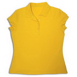 Рубашки-поло женская, ХХL, 100% хлопок, плотность 205гр, желтый
