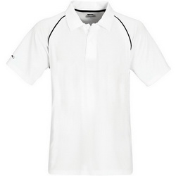 Рубашка-поло M с рукавами реглан, 100% полиэстер Cool Fit, плотность 140 г/кв.м, цвет белый