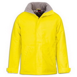 Куртка утепленная водонепроницаемая, L, с капюшоном, 100 % полиэстер с акриловой пропиткой, желтый