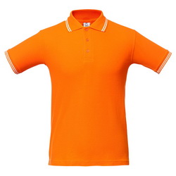 Рубашка-поло унисекс с боковыми разрезами, S-XXL, плотность 180 г/м кв., 100% хлопок